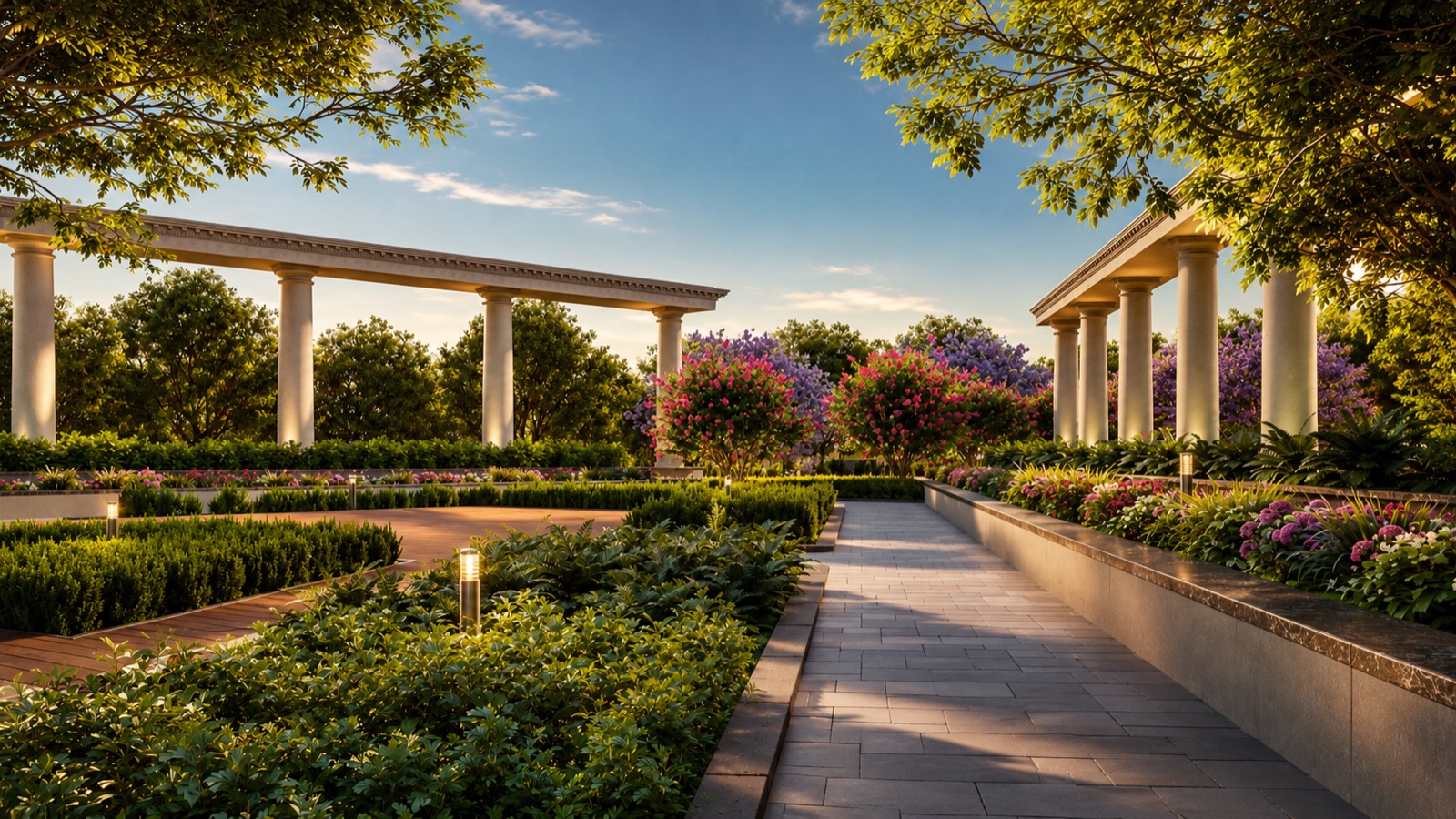 Gillco Meraqui landscaped garden walkway